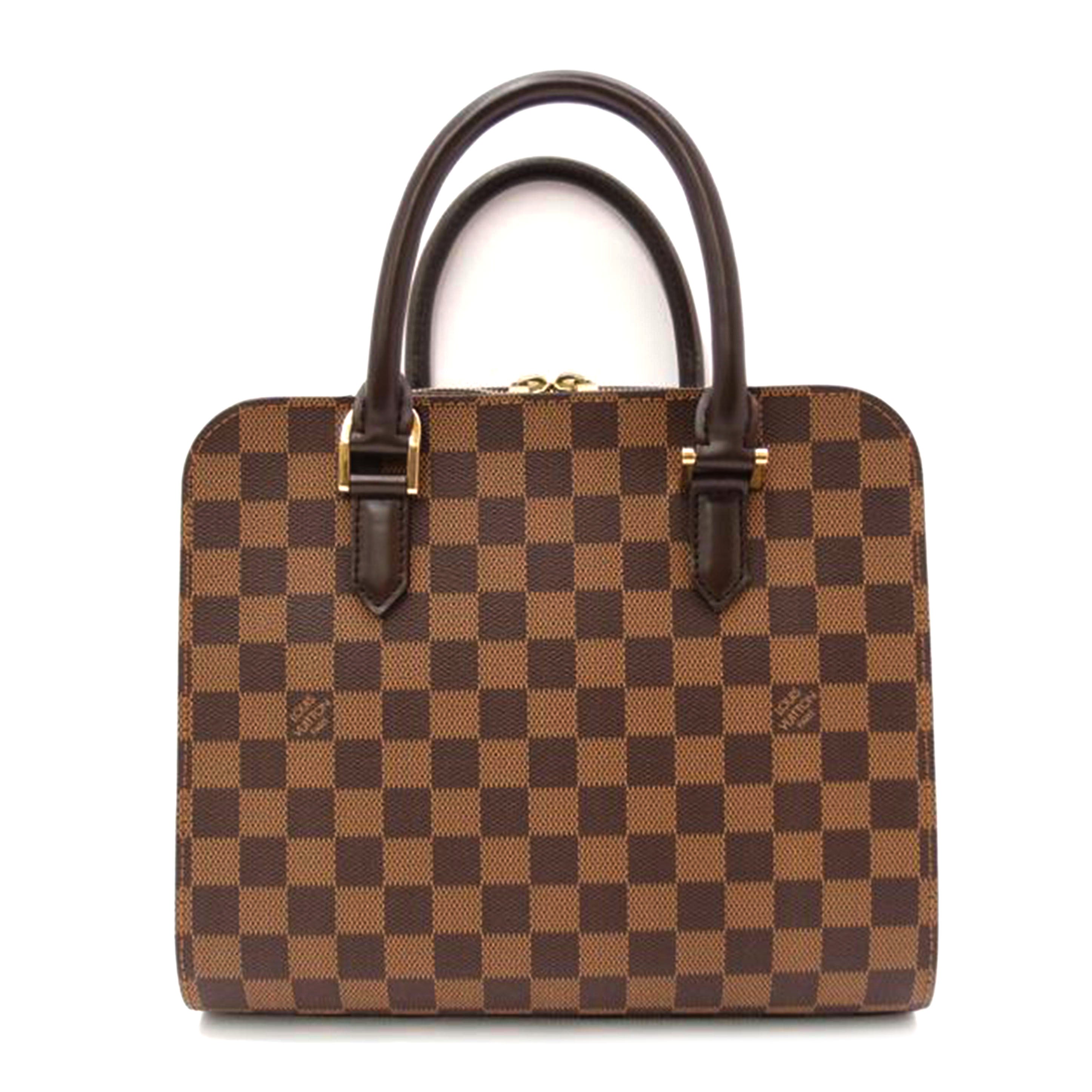 ＬＯＵＩＳ　ＶＵＩＴＴＯＮ ルイ・ヴィトン　ハンドバッグ　市松模様　ブラウン　レディース/トリアナ／ダミエ・エベヌ/N51155//VI0013/SAランク/69