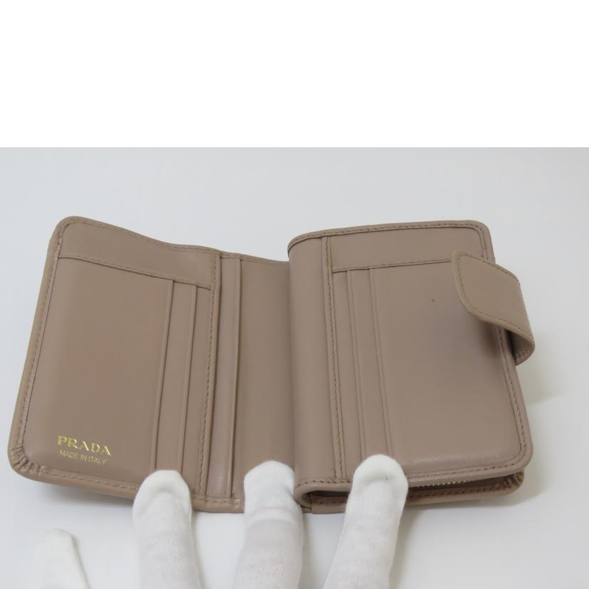 ＰＲＡＤＡ プラダ/ヴィッテロムーブコンパクトレザー財布/1MlL018//236/ABランク/90