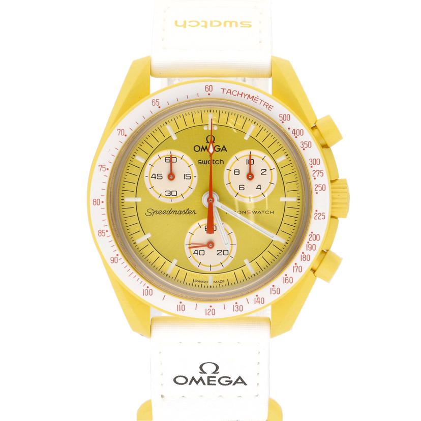 ＯＭＥＧＡ×ｓｗａｔｃｈ オメガ×スウォッチ　バイオセラミック/ムーンスウォッチ／ＭＩＳＳＩＯＮ　ＴＯ　ＴＨＥ　ＳＵＮ／クオーツ/SO33J100//Aランク/75