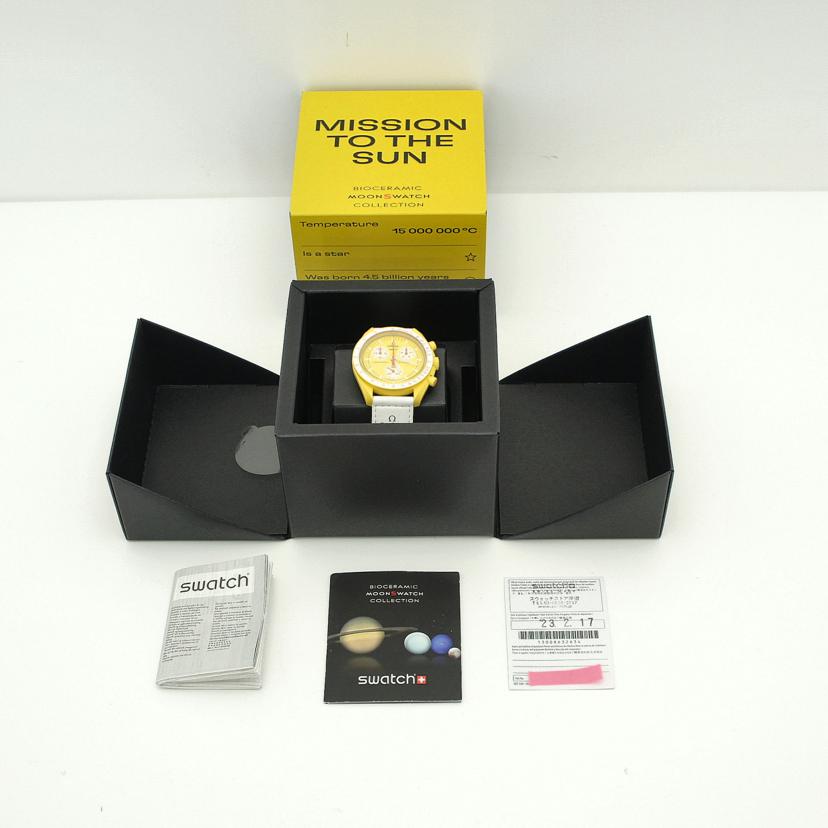 ＯＭＥＧＡ×ｓｗａｔｃｈ オメガ×スウォッチ　バイオセラミック/ムーンスウォッチ／ＭＩＳＳＩＯＮ　ＴＯ　ＴＨＥ　ＳＵＮ／クオーツ/SO33J100//Aランク/75