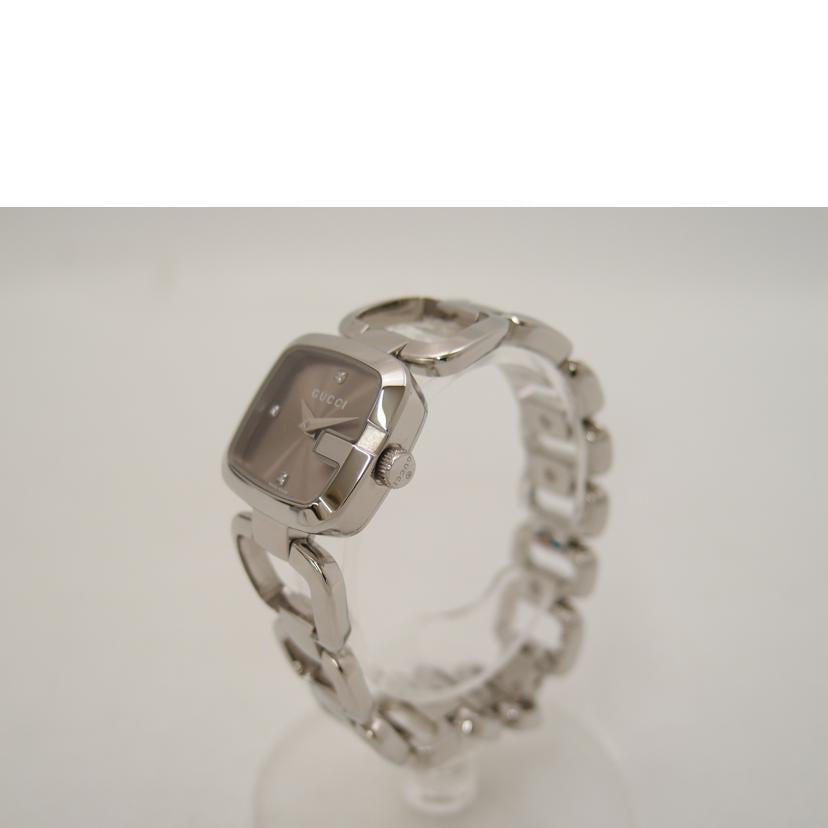 ＧＵＣＣＩ グッチ　腕時計　ブラウン文字盤　125.5　G-COLLECTION /Ｇコレクション／３Ｐダイヤ／クォーツ/YA125503//139*****/Aランク/69