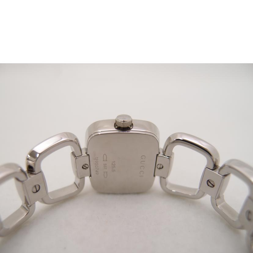 ＧＵＣＣＩ グッチ　腕時計　ブラウン文字盤　125.5　G-COLLECTION /Ｇコレクション／３Ｐダイヤ／クォーツ/YA125503//139*****/Aランク/69