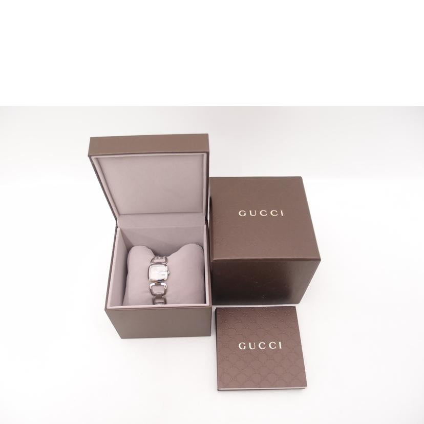 ＧＵＣＣＩ グッチ　腕時計　ブラウン文字盤　125.5　G-COLLECTION /Ｇコレクション／３Ｐダイヤ／クォーツ/YA125503//139*****/Aランク/69
