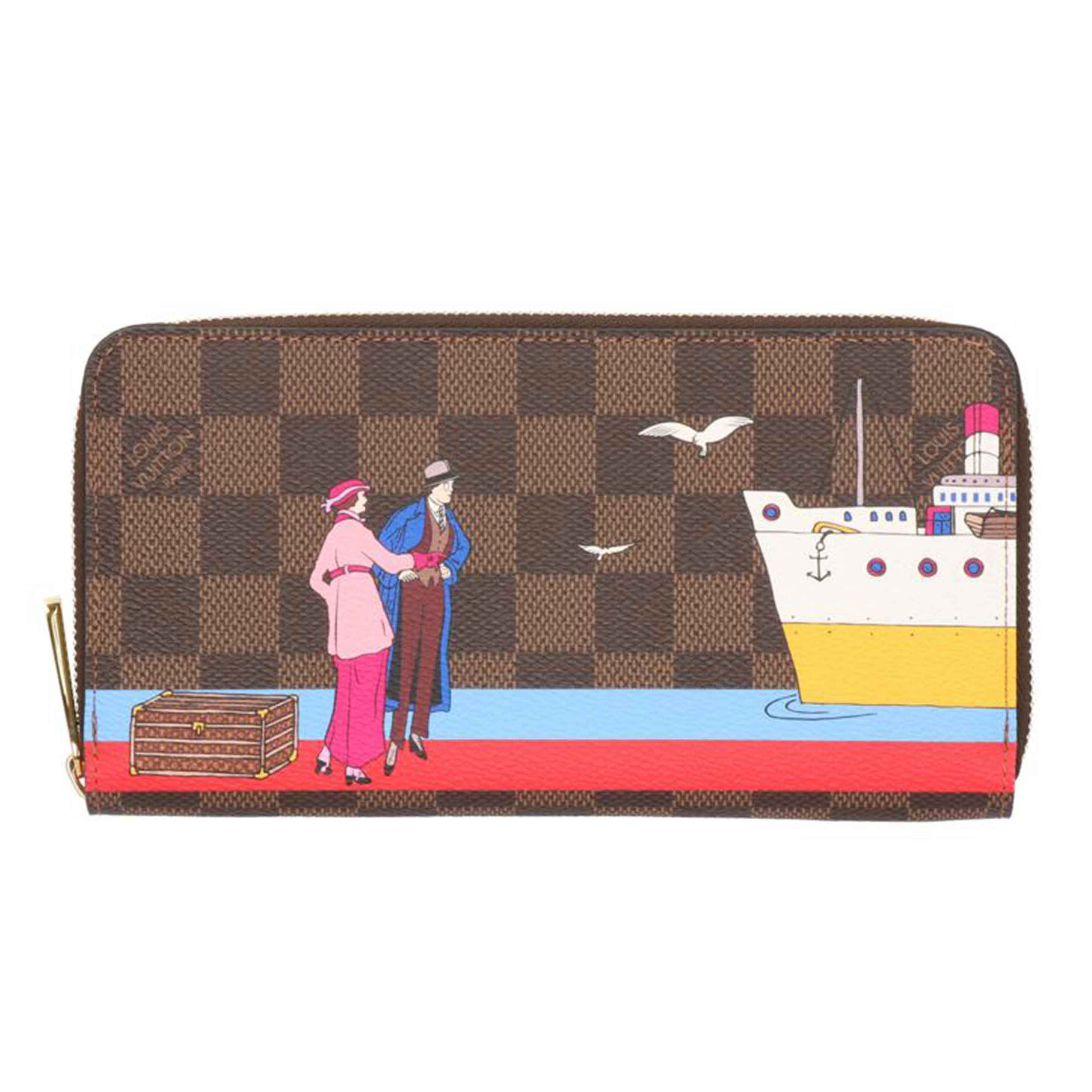 ＬＯＵＩＳ　ＶＵＩＴＴＯＮ ルイ・ヴィトン/ジッピーウォレット大西洋クルーズ／ダミエ／エベヌ/N41665//GI3106/ABランク/75