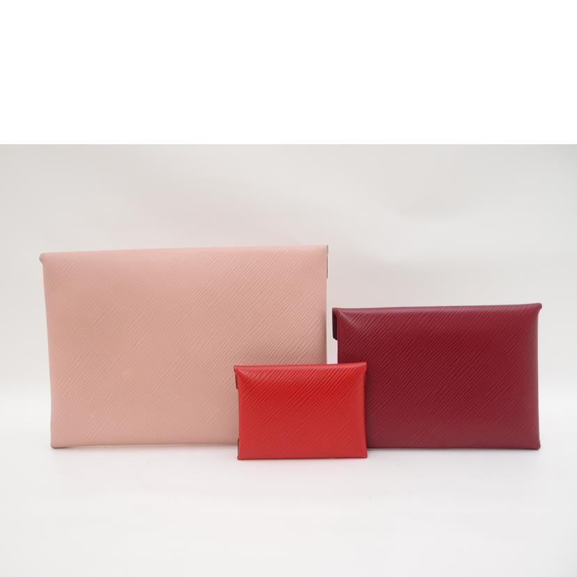 ＬＯＵＩＳ　ＶＵＩＴＴＯＮ ルイ・ヴィトン　ポーチ　3個セット　レザー　レディース　メンズ/ポシェット・キリガミ／エピ／マルチカラー/M62457//SP1108/Bランク/69