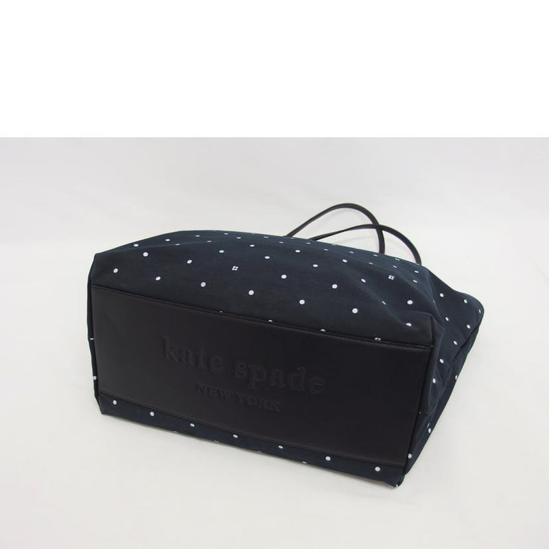 br>kate spade ケイトスペード/ドット柄コットントートバッグ