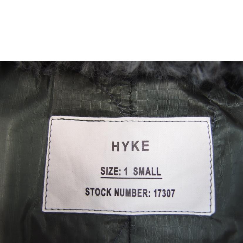 ＨＹＫＥ/ＨＹＫＥ　　ＦＡＵＸ　ＳＨＥＡＲＬＩＮＧ　メディカルコート　マキシ丈　ＯＬＩＶＥ　ＤＲＡＢ　サイズ１/212-17307//ABランク/83