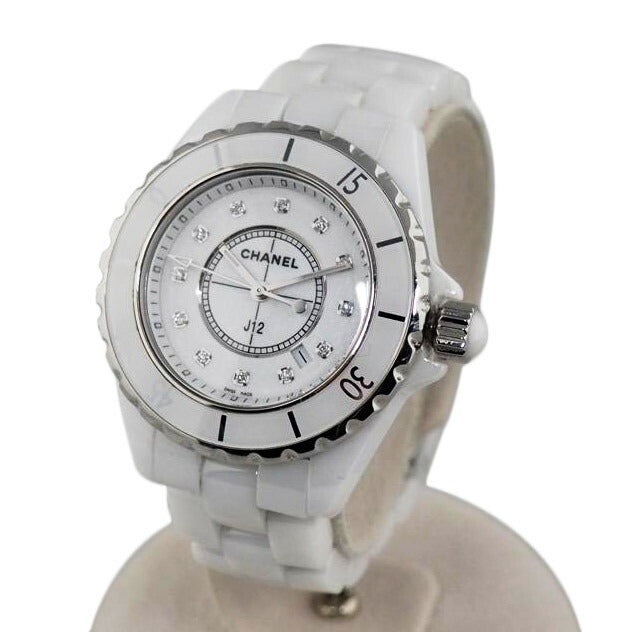 ＣＨＡＮＥＬ シャネル/Ｊ１２ホワイトセラミック１２Ｐダイヤクオーツ/H1628//OK4****/ABランク/79