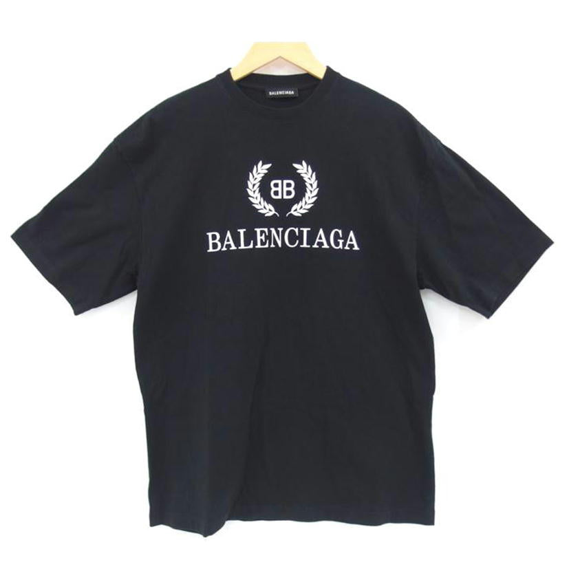 ＢＡＬＥＮＣＩＡＧＡ バレンシアガ/ロゴプリント／コットンＴシャツ／ブラック//Bランク/04