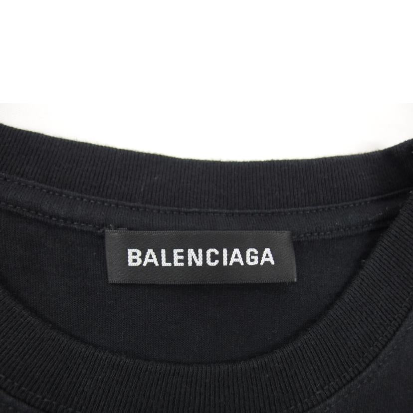 ＢＡＬＥＮＣＩＡＧＡ バレンシアガ/ロゴプリント／コットンＴシャツ／ブラック//Bランク/04