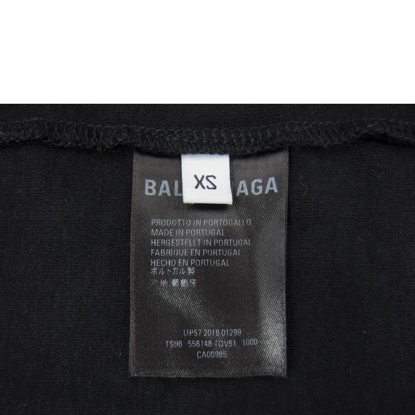 ＢＡＬＥＮＣＩＡＧＡ バレンシアガ/ロゴプリント／コットンＴシャツ／ブラック//Bランク/04