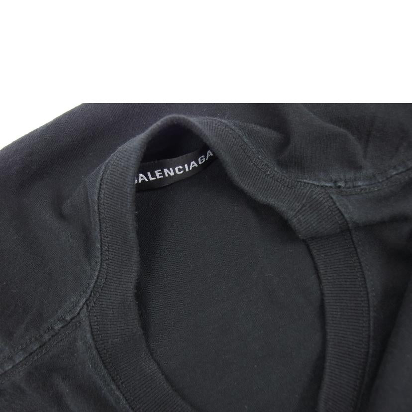 ＢＡＬＥＮＣＩＡＧＡ バレンシアガ/ロゴプリント／コットンＴシャツ／ブラック//Bランク/04