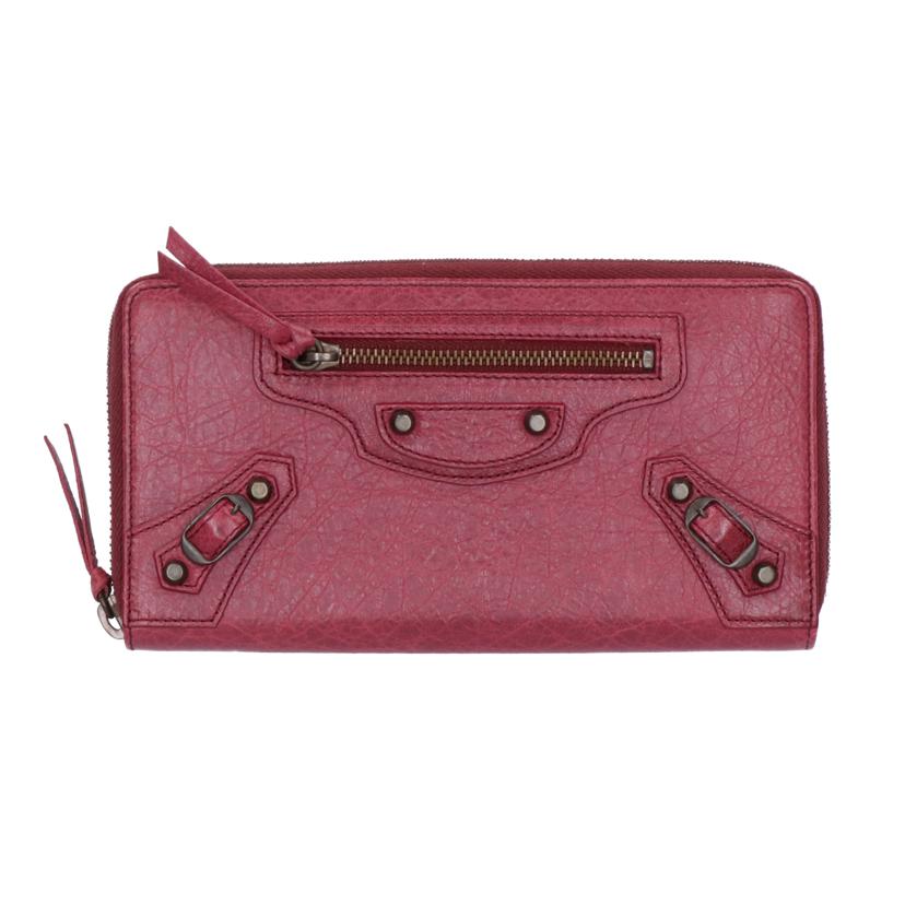 ＢＡＬＥＮＣＩＡＧＡ バレンシアガ/クラシックコンチネンタル　ジップ　長財布／ワインレッド/253036//6255・K・531053/ABランク/75