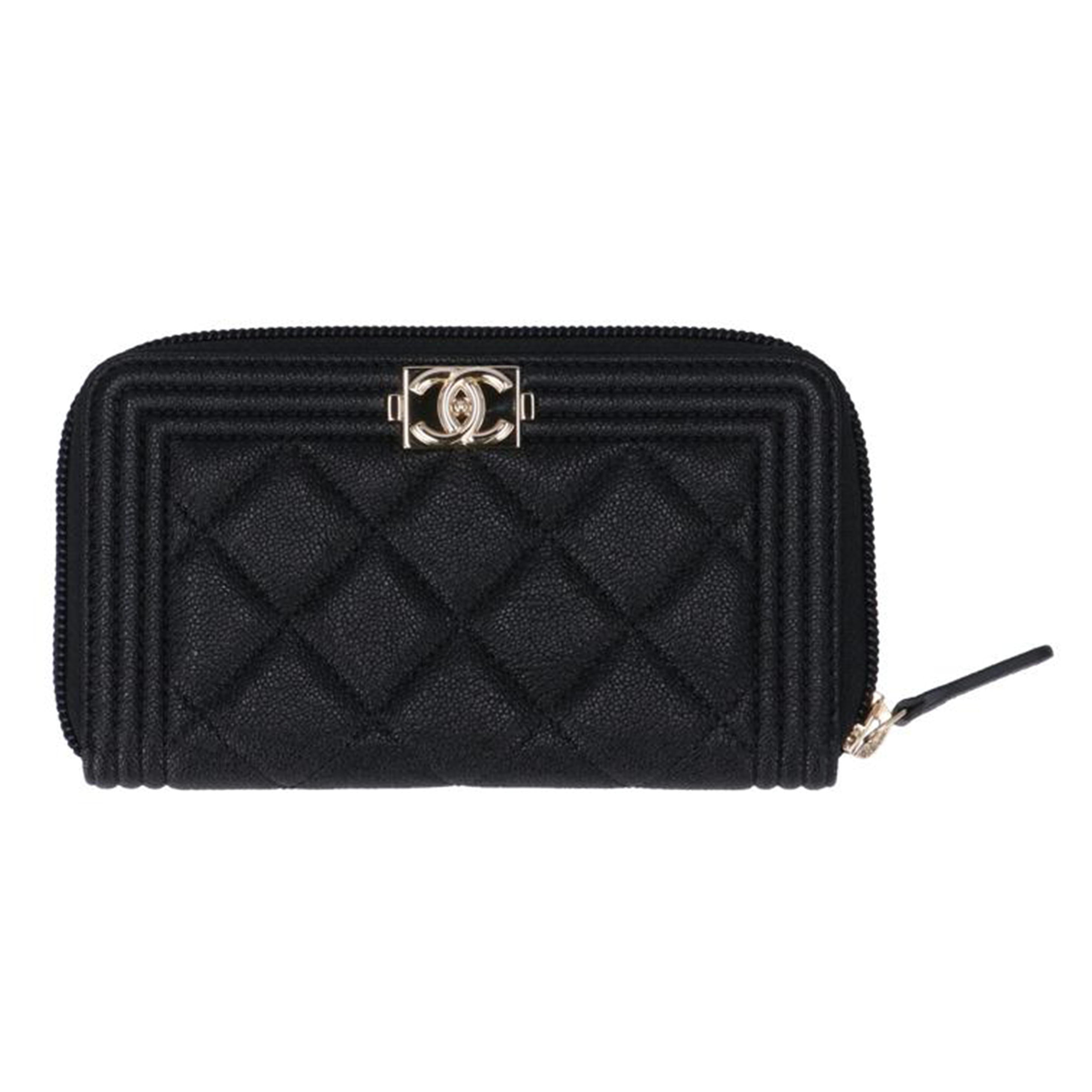 ＣＨＡＮＥＬ シャネル/ＣＨＡＮＥＬボーイシャネル　ラウンド財布Ｇ金具　３０番台８ケタ//30342721/SAランク/75