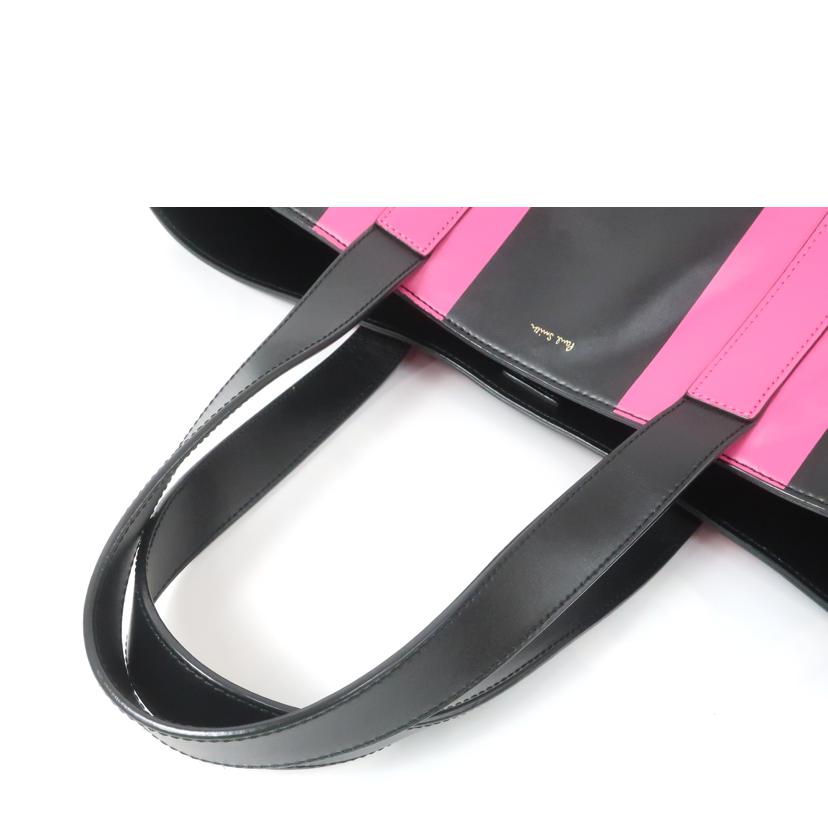 Ｐａｕｌ　Ｓｍｉｔｈ ポールスミス/バイカラートートバッグ　ツートン　ブラック　ショッキングピンク//ABランク/65