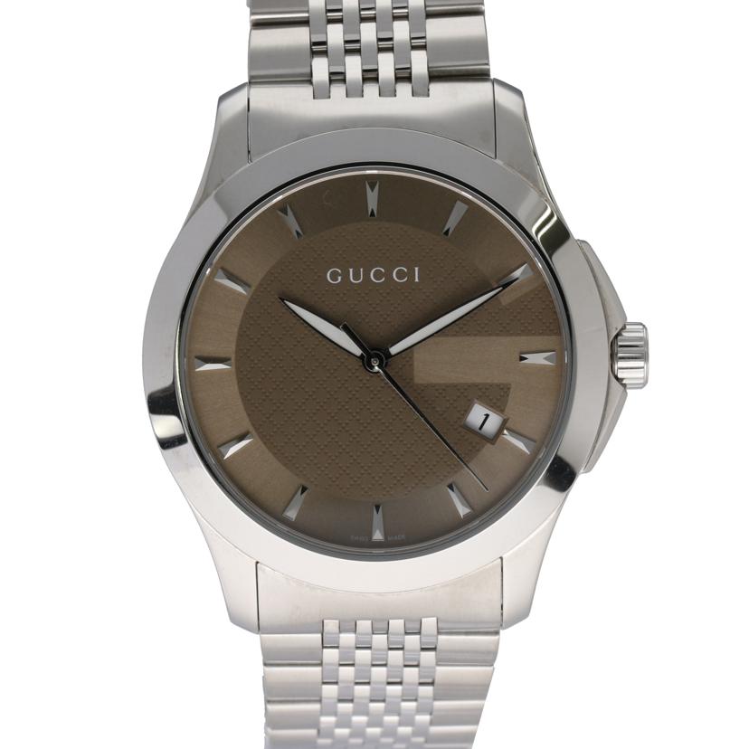ＧＵＣＣＩ グッチ/Ｇタイムレス・ブラウン／メンズ／クオーツ/YA126406//125*****/Aランク/03
