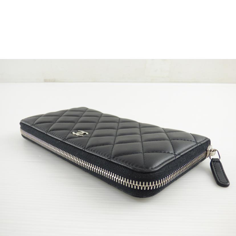 ＣＨＡＮＥＬ シャネル/ラウンドファスナー長財布　ラムスキン//22593281/Aランク/64
