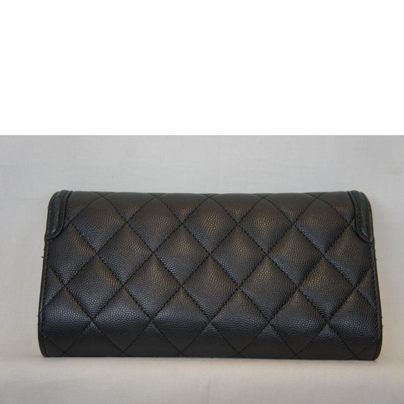 ＣＨＡＮＥＬ シャネル/ＣＣフィリグリーキャビアスキンロングウォレット/A84448//29679789/ABランク/92