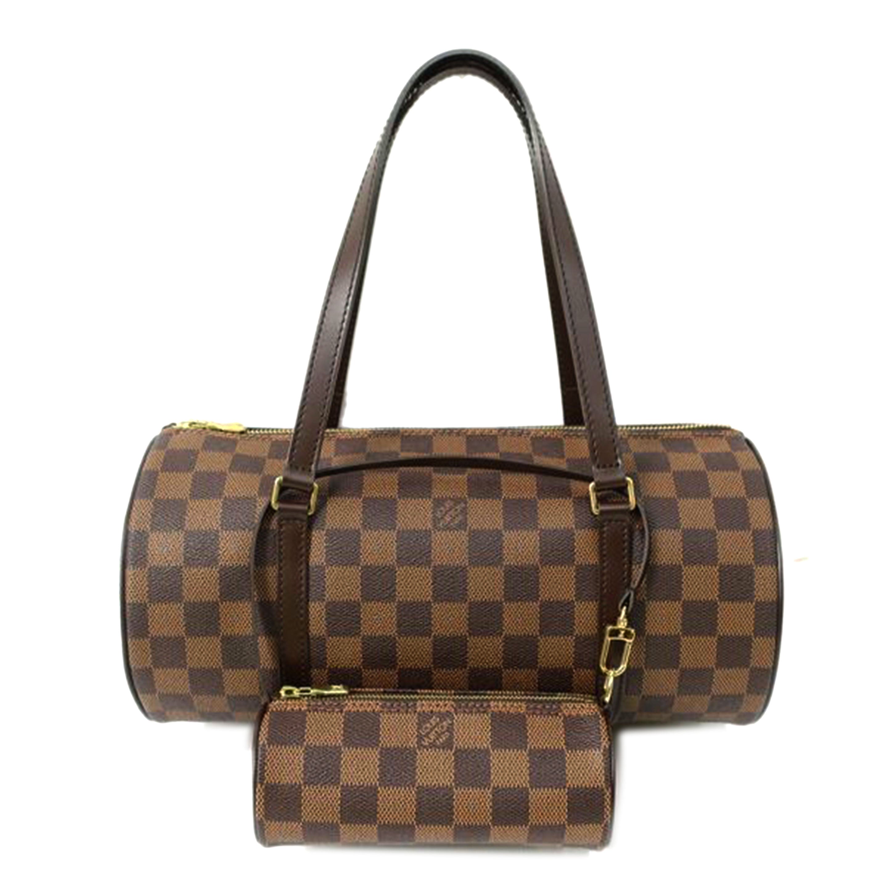 ＬＯＵＩＳ　ＶＵＩＴＴＯＮ ルイヴィトン ルイ・ヴィトン ビトン ダミエ・エベヌ 市松模様 ブラウン 茶 ショルダーバッグ ハンドバッグ トートバッグ ブラウン メンズ レディース 定番 人気 ＬＶ 斜め掛け 肩がけ/パピヨン３０／ダミエ／エベヌ/N51303//DU5****/Aランク/65