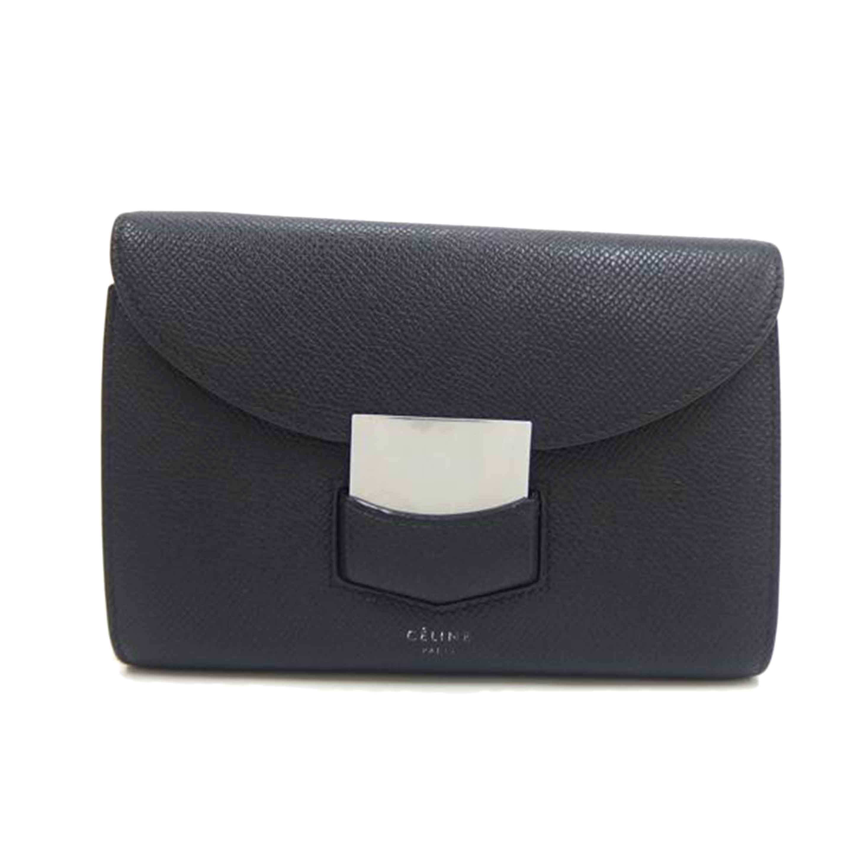 ＣＥＬＩＮＥ ｾﾘｰﾇ/トロッター・ミディアム／レザーフラップ財布/108753//Bランク/82