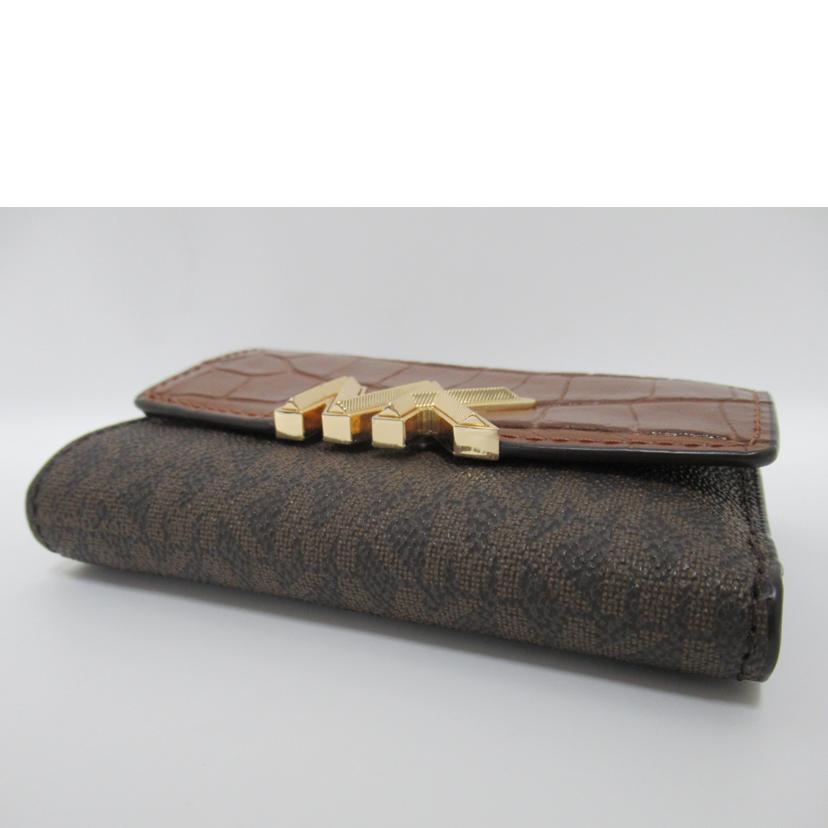 ＭＩＣＨＡＥＬ　ＫＯＲＳ/三つ折り財布／ＭＫシグネチャー・メタル/34F1GCDF8B//ABランク/63