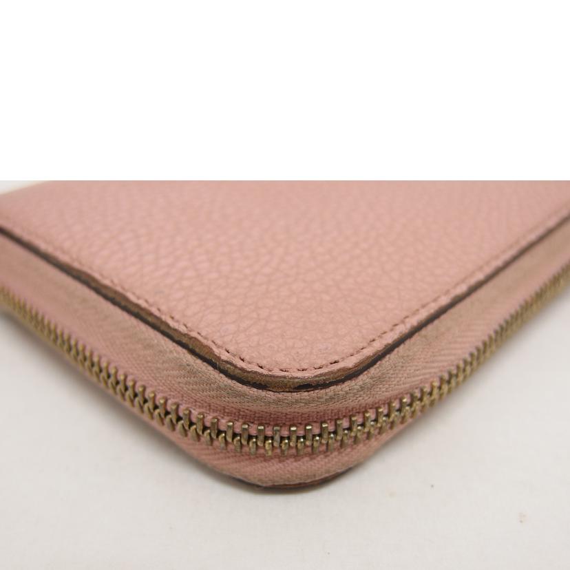 ＧＵＣＣＩ グッチ/インターロッキングＧ／ラウンドファスナー長財布／ピンク/4493･47//2067/Bランク/04