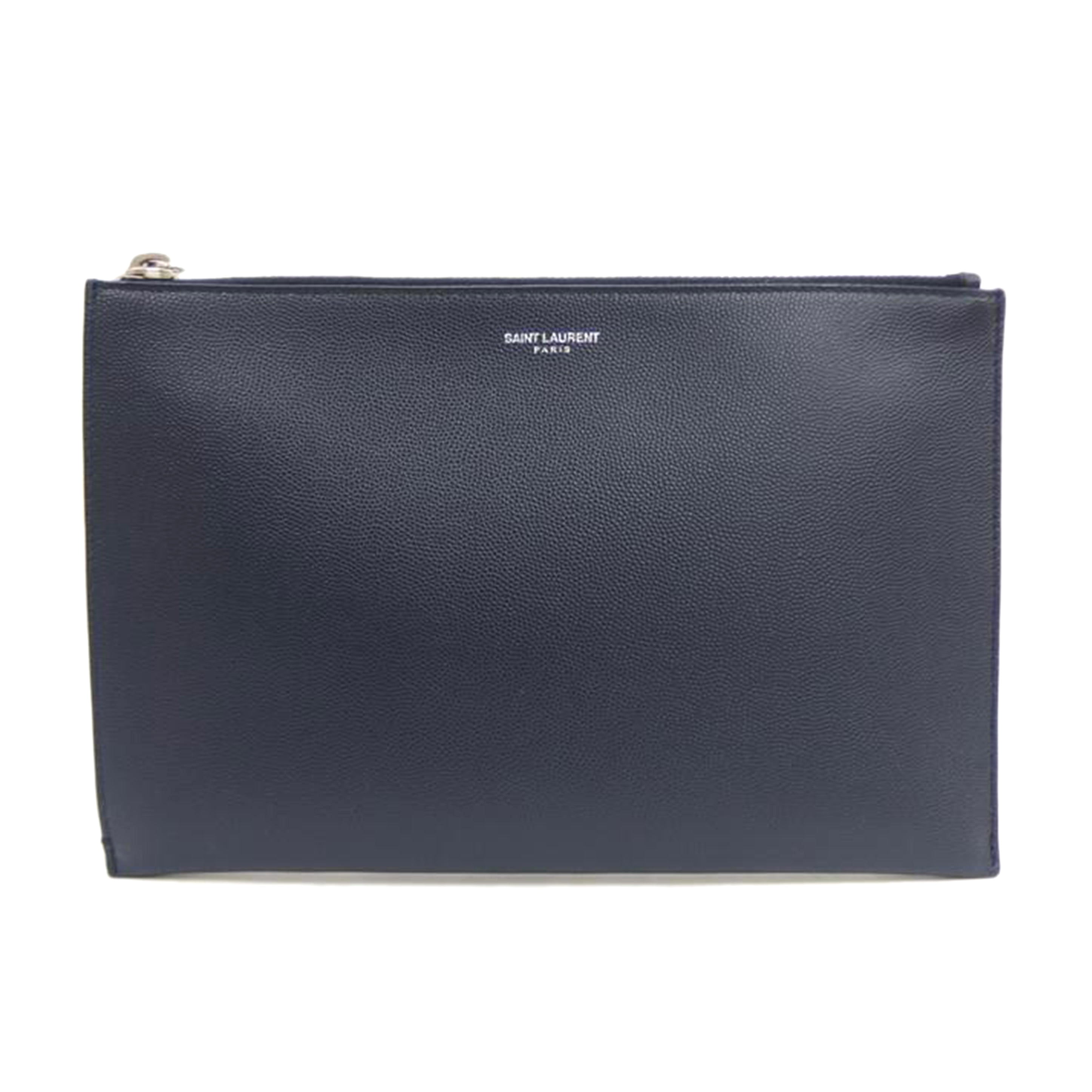 ＳＡＩＮＴＬＡＵＲＥＮＴ　 ｻﾝﾛｰﾗﾝ/クラッチレザー／ネイビー/375950//Aランク/82