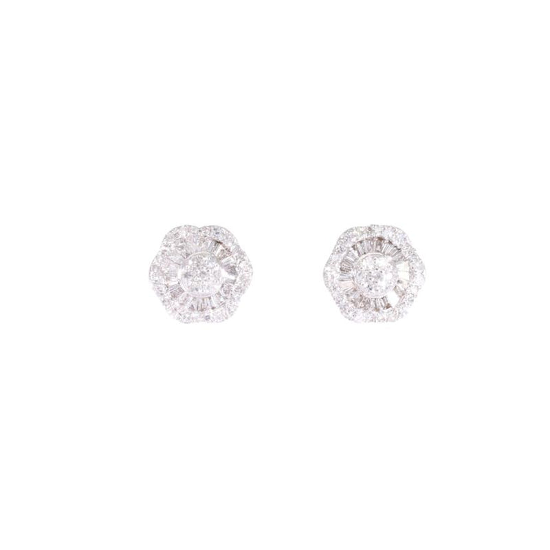 K18WGダイヤピアス0.25ct/0.25ct/ピアス/Aランク/62-