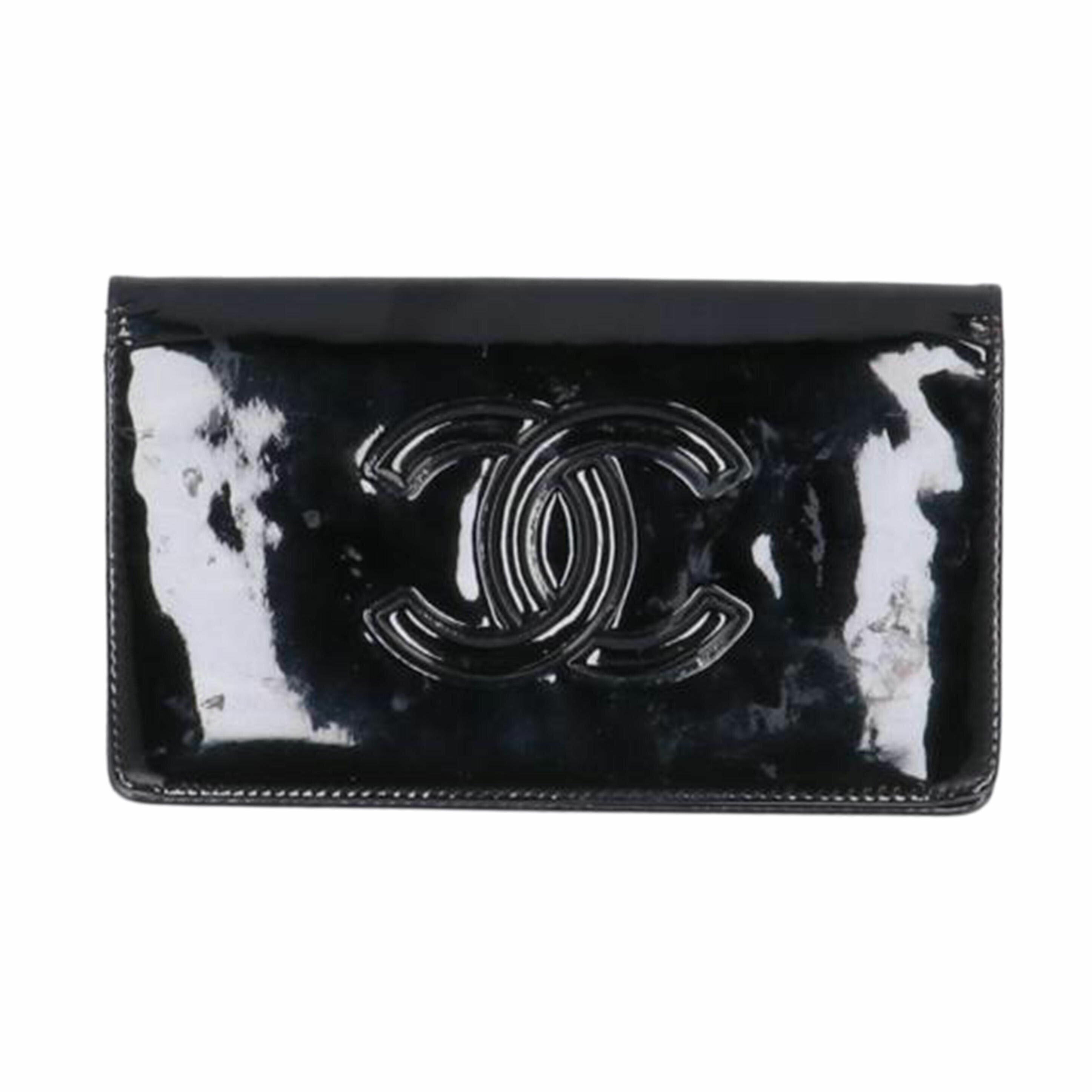 ＣＨＡＮＥＬ シャネル/カメリアパテント二つ折り長財布//13000779/Bランク/75
