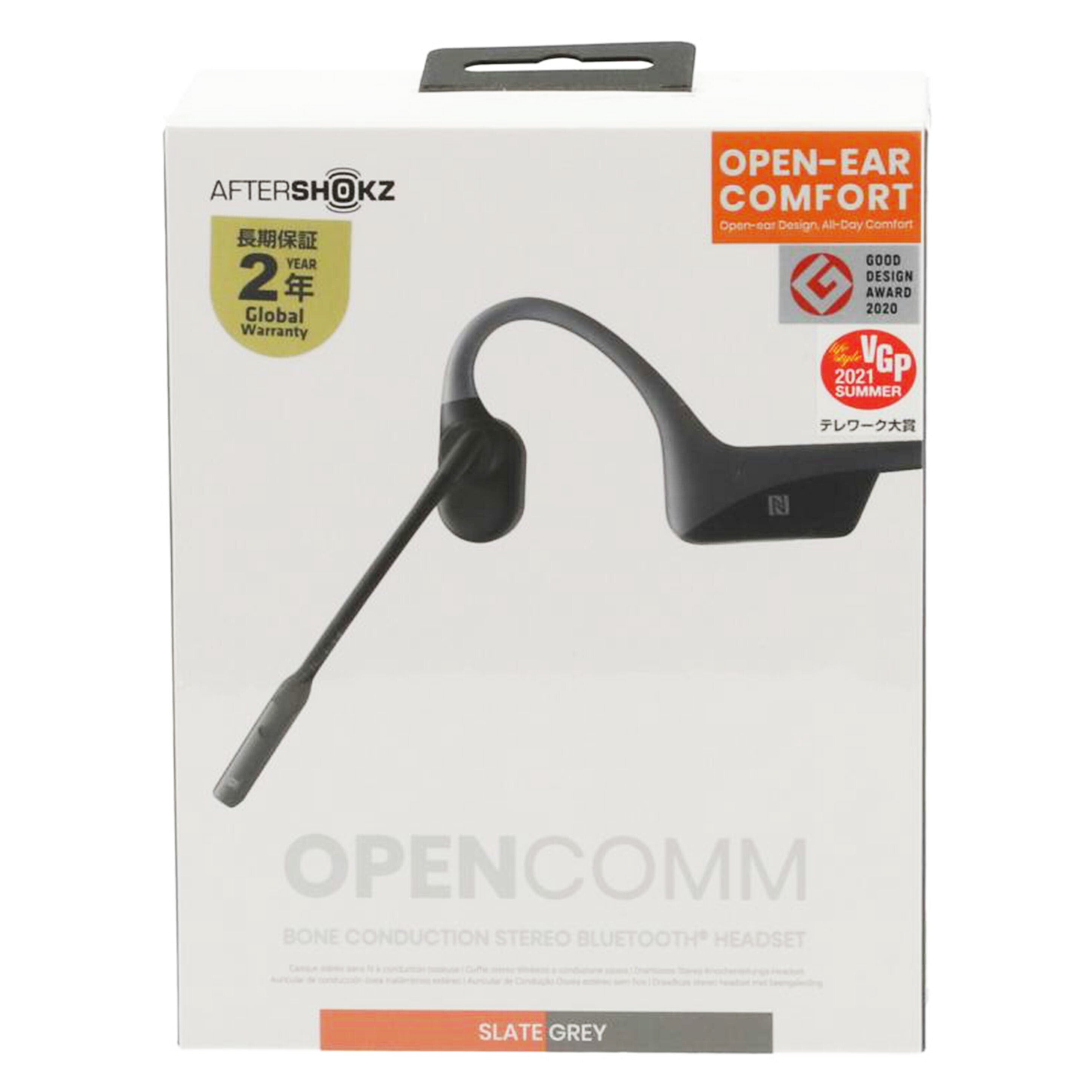 ＡＦＴＥＲＳＨＯＫＺ アフターショックス/ワイヤレス骨伝導ヘッドセット/OpenComm//C1001460050080/Sランク/75