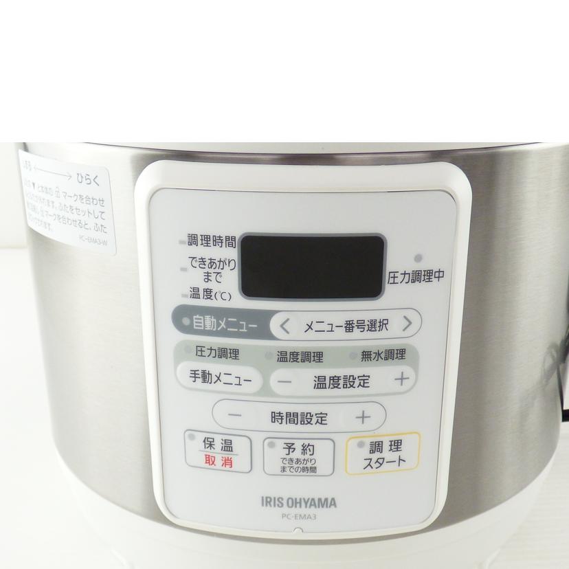 ＩＲＩＳ　ＯＨＹＡＭＡ アイリスオーヤマ/電気圧力鍋/PC-EMA3-W//201106340/ABランク/64