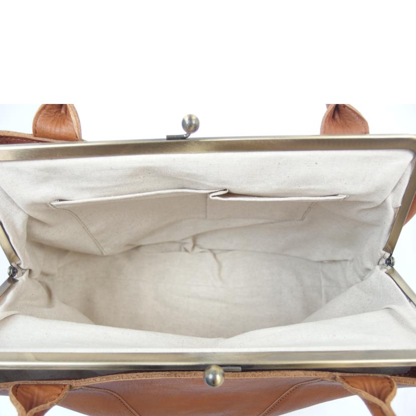 Ｋａｎｍｉ カンミ/カンミ　がま口レザートートバッグ　キャメル　//ABランク/83