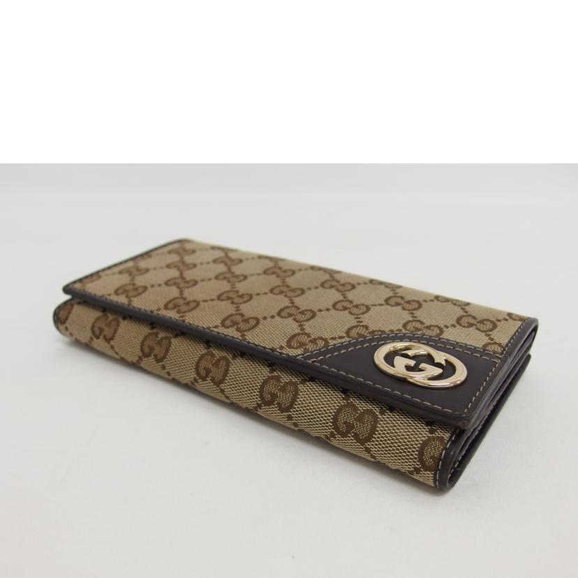 ＧＵＣＣＩ グッチ/ＧＧキャンバス／Ｗホック長財布/181593//0416/ABランク/04