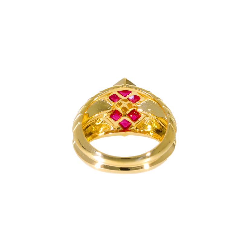 /　Ｋ１８ルビーダイヤリング０．８０／Ｄ０．０４ｃｔ//ABランク/75
