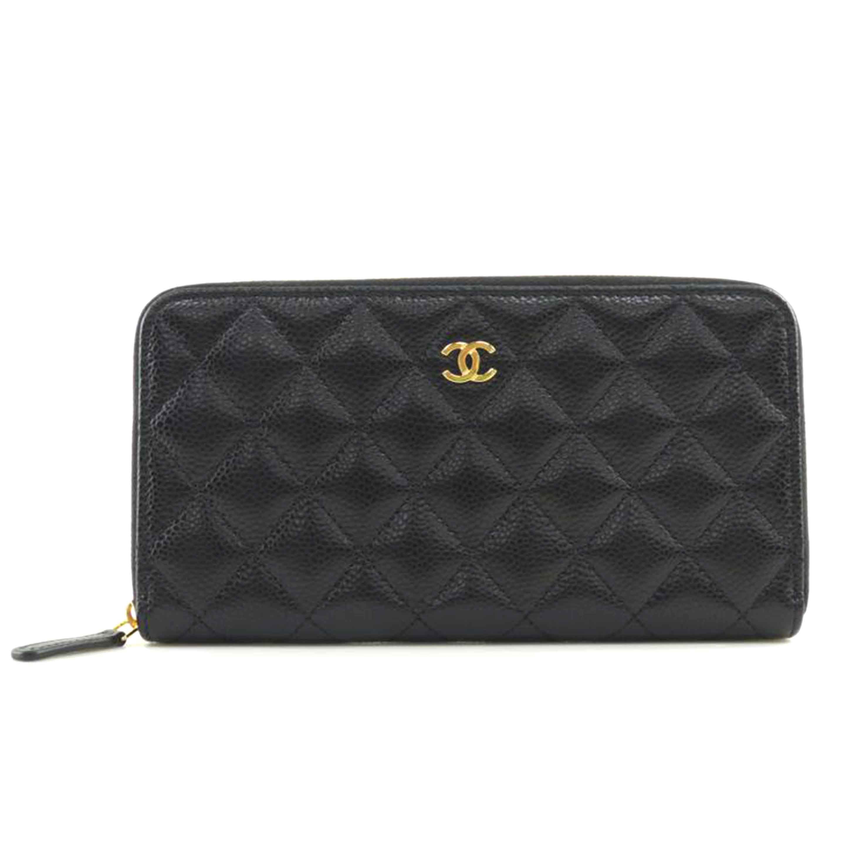 ＣＨＡＮＥＬ シャネル/ラウンドファスナー長財布／キャビアスキン//TP0H51EH/Aランク/64