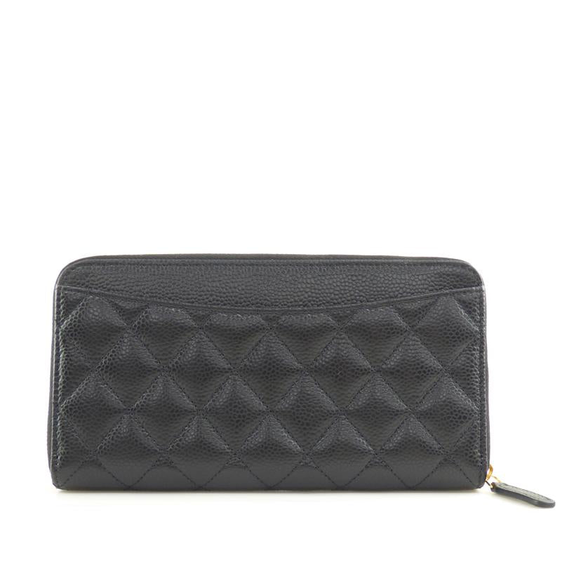 ＣＨＡＮＥＬ シャネル/ラウンドファスナー長財布／キャビアスキン//TP0H51EH/Aランク/64