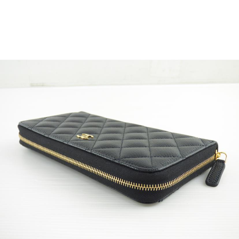 ＣＨＡＮＥＬ シャネル/ラウンドファスナー長財布／キャビアスキン//TP0H51EH/Aランク/64
