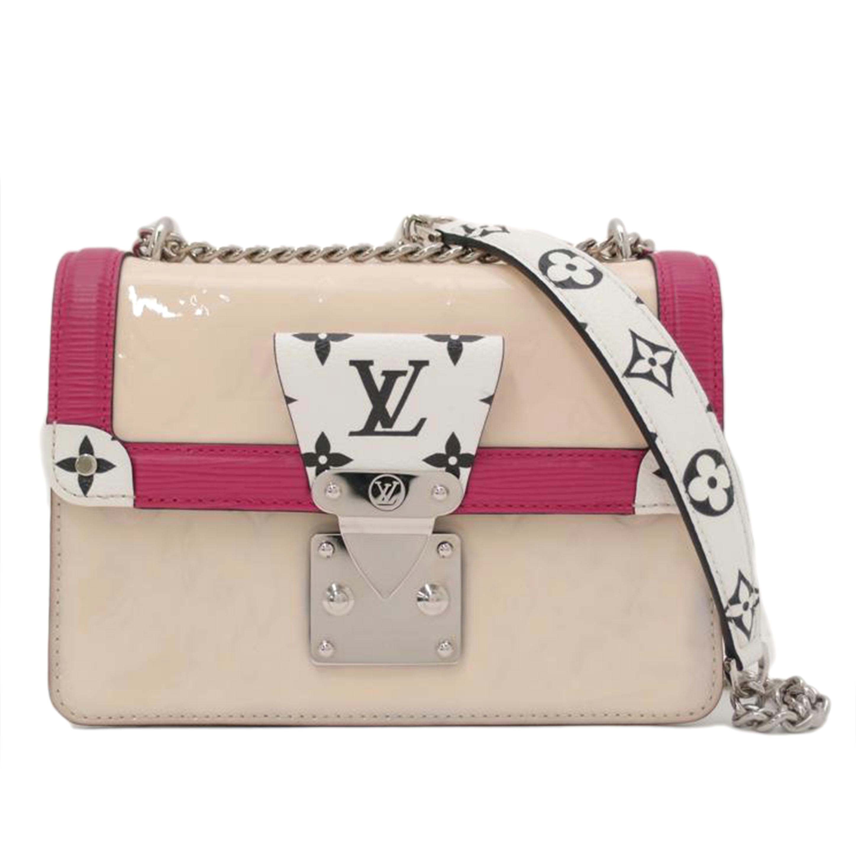 ＬＯＵＩＳ　ＶＵＩＴＴＯＮ ルイヴィトン　チェーンショルダー　ポシェット　斜め掛け　レディース/ワインウッドＰＭ／モノグラムヴェルニ・エピ／クレーム/M90442//NZ0189/Aランク/69