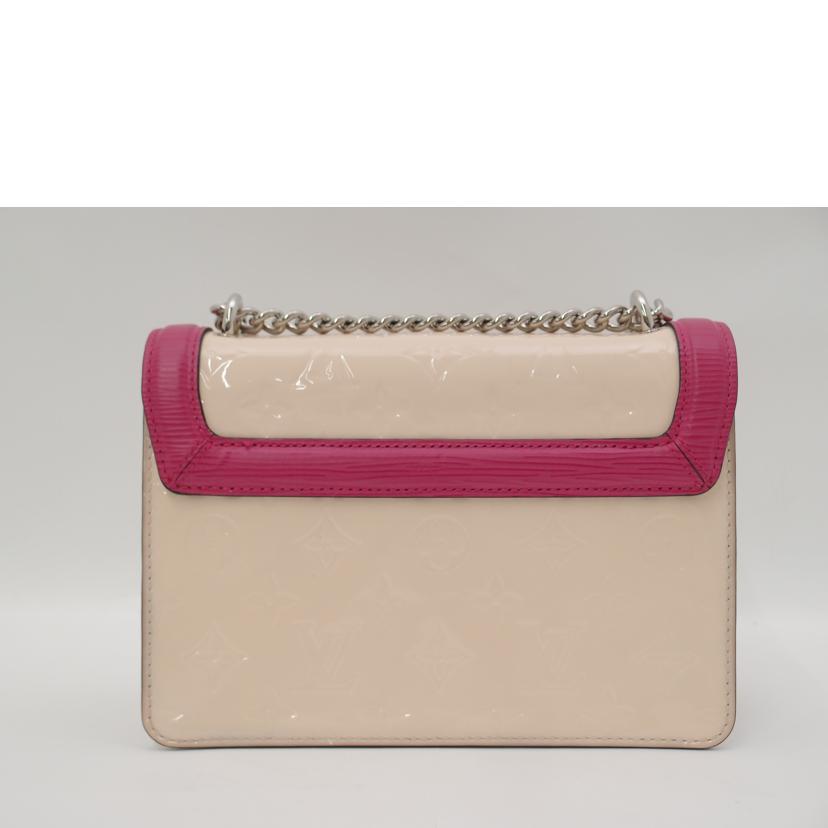 ＬＯＵＩＳ　ＶＵＩＴＴＯＮ ルイヴィトン　チェーンショルダー　ポシェット　斜め掛け　レディース/ワインウッドＰＭ／モノグラムヴェルニ・エピ／クレーム/M90442//NZ0189/Aランク/69