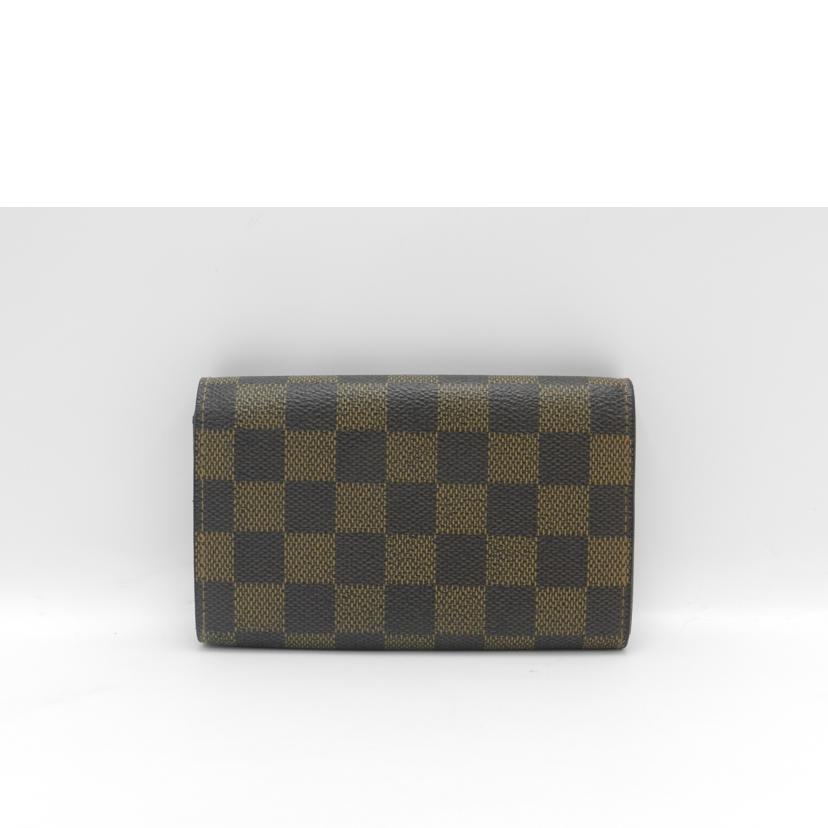 ＬＯＵＩＳ　ＶＵＩＴＴＯＮ ルイヴィトン　二つ折り財布　市松模様　/ポルトモネ・ビエトレゾール　／ダミエ・エベヌ/N61730//CA016/ABランク/69