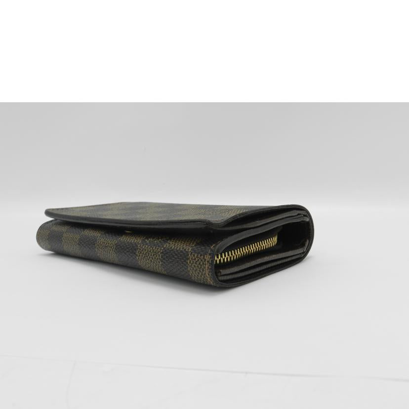 ＬＯＵＩＳ　ＶＵＩＴＴＯＮ ルイヴィトン　二つ折り財布　市松模様　/ポルトモネ・ビエトレゾール　／ダミエ・エベヌ/N61730//CA016/ABランク/69