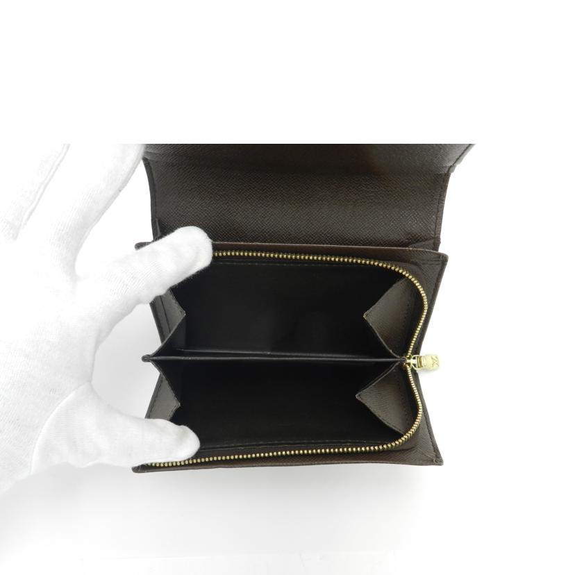 ＬＯＵＩＳ　ＶＵＩＴＴＯＮ ルイヴィトン　二つ折り財布　市松模様　/ポルトモネ・ビエトレゾール　／ダミエ・エベヌ/N61730//CA016/ABランク/69
