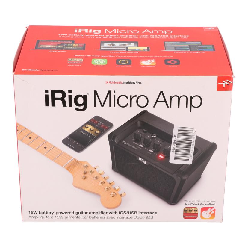 ＩＫ　Ｍｕｌｔｉｍｅｄｉａ/ギターアンプ/iRig Micro Amp//01031011030101624/Bランク/62