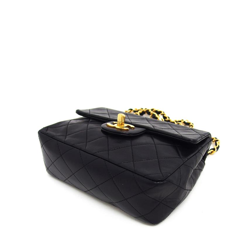 ＣＨＡＮＥＬ シャネル ラムスキン ココマーク/ミニマトラッセ／シングルチェーンショルダーバッグ／ブラック//146****/ABランク/04