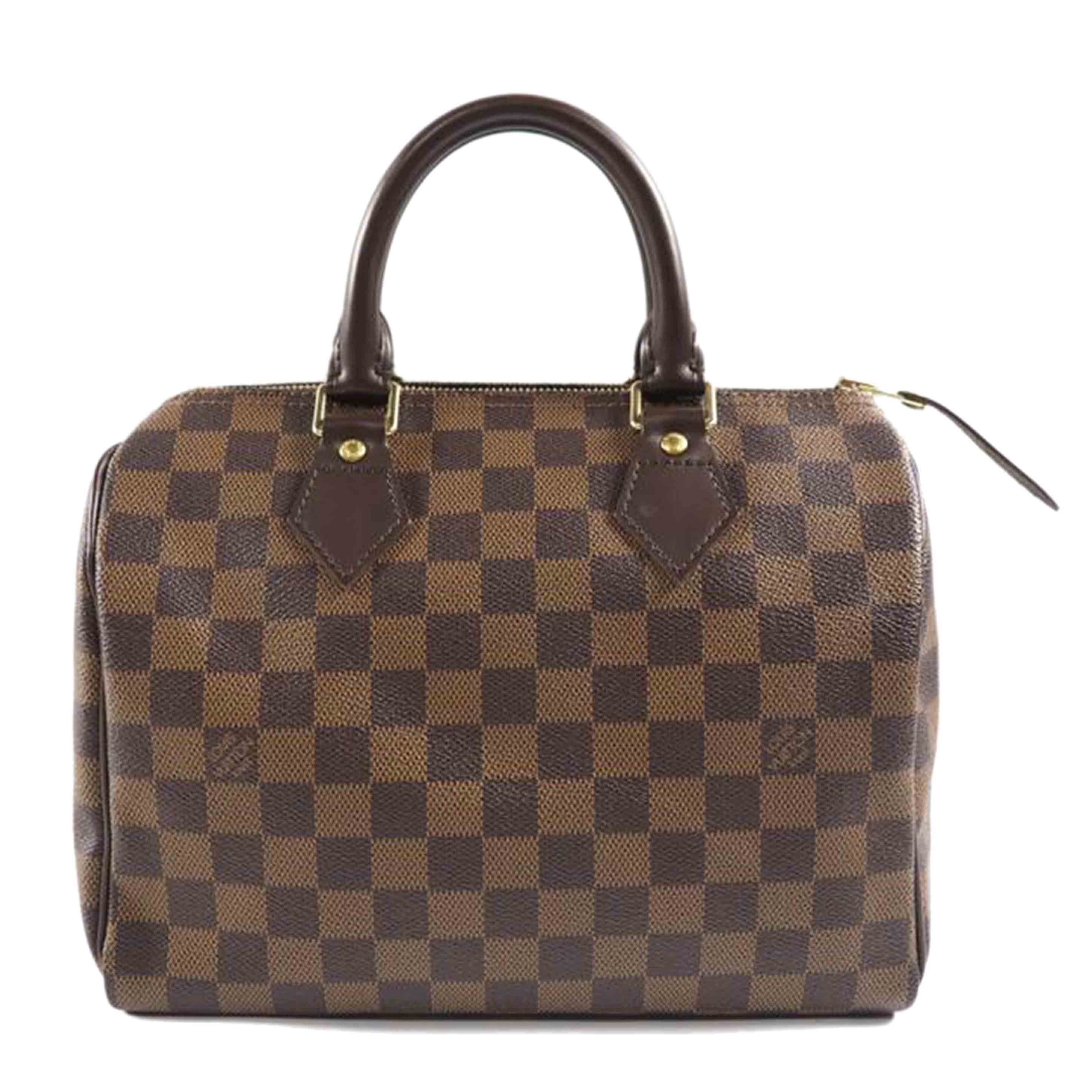 ＬＯＵＩＳ　ＶＵＩＴＴＯＮ ルイヴィトン ルイ・ヴィトン ビトン ダミエ・エベヌ 市松模様 ブラウン 茶 ボストン ショルダーバッグ ハンドバッグ トートバッグ ブラウン メンズ レディース 定番 人気 ＬＶ 斜め掛け 肩がけ/旧型スピーディ２５／ダミエ／エベヌ/N41532//Sp1***/Aランク/79