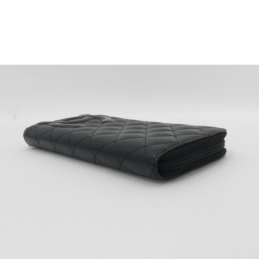 ＣＨＡＮＥＬ シャネル　レディース/カンボンライン・ラウンドファスナー長財布／ブラック/A50078//17479493/Aランク/69