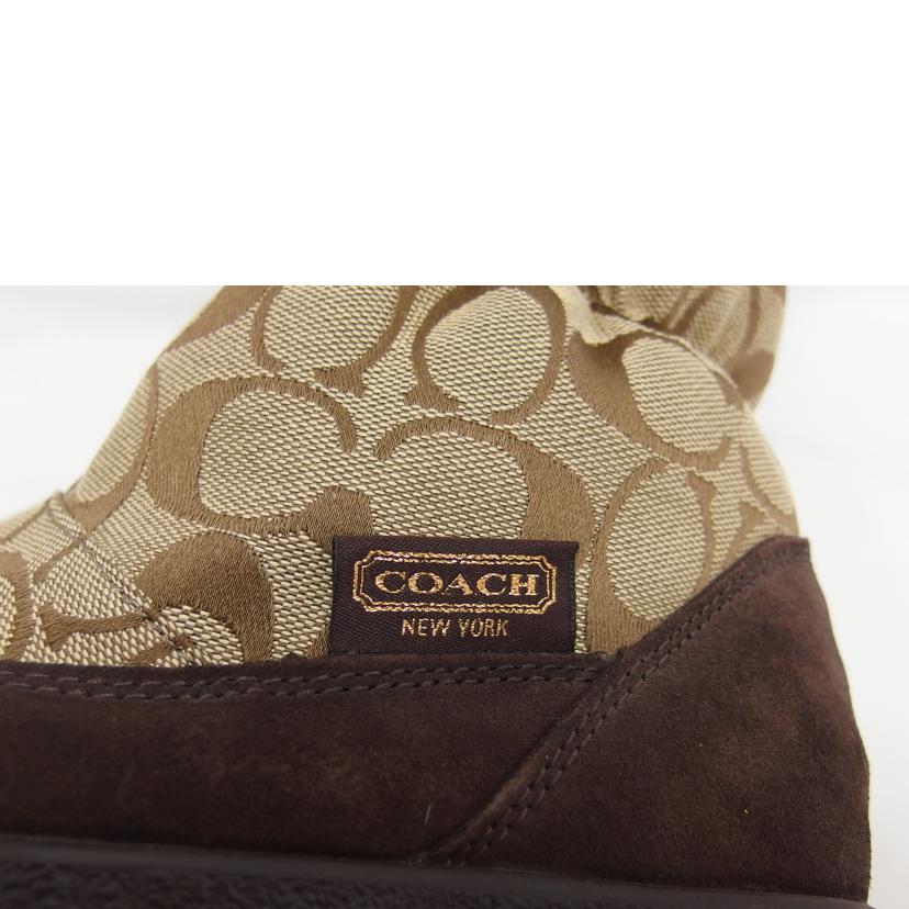 ＣＯＡＣＨ コーチ/ラビットファーシグネチャー／ロングスノーブーツ/F2020(A7238)//Q1709/Aランク/04