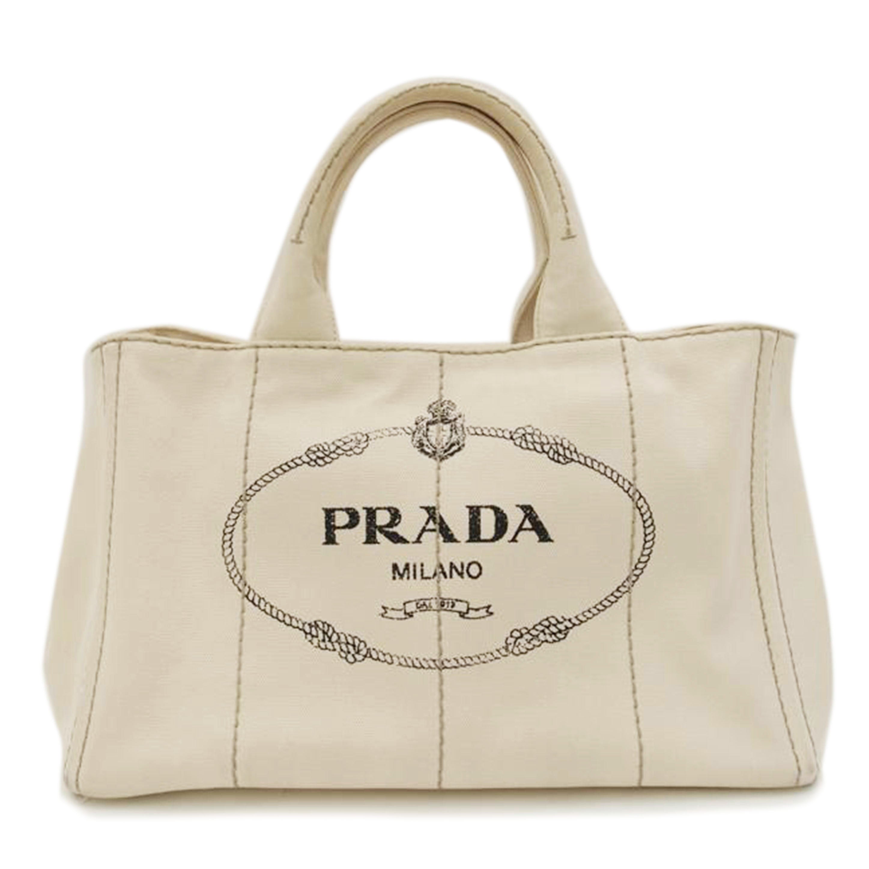 ＰＲＡＤＡ プラダ　トートバッグ　ハンドバッグ　2way　ショルダー　キャンバス　生成り色/カナパトート２ｗａｙ／ＧＲＥＺＺＯ/1BG642//204/ABランク/69