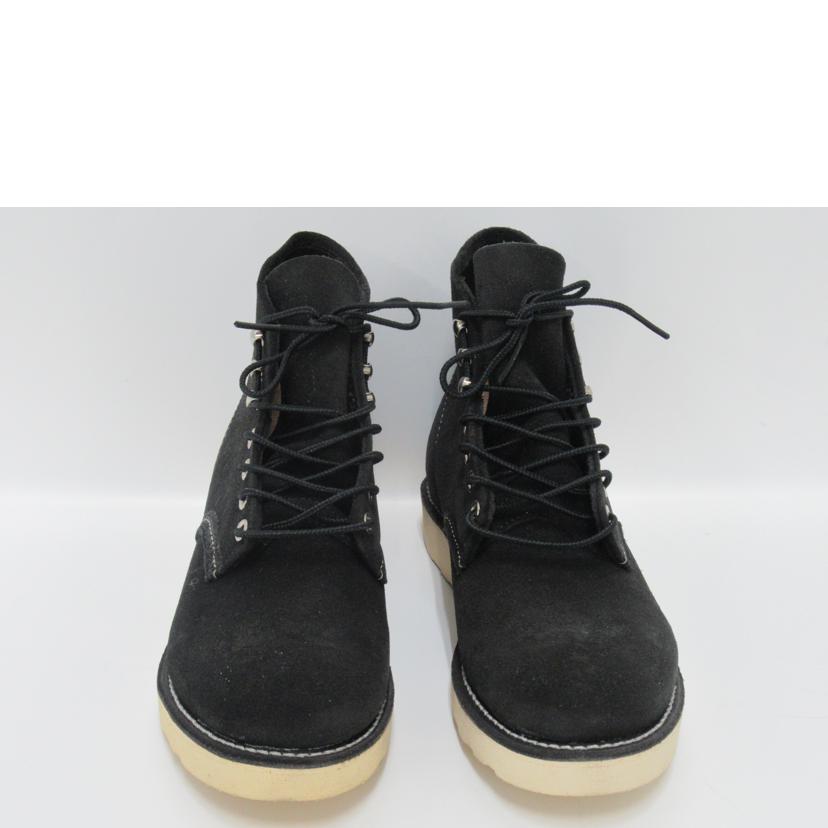ＲＥＤＷＩＮＧ/ショートブーツ／スエード／ＢＫ/8174//SAランク/63