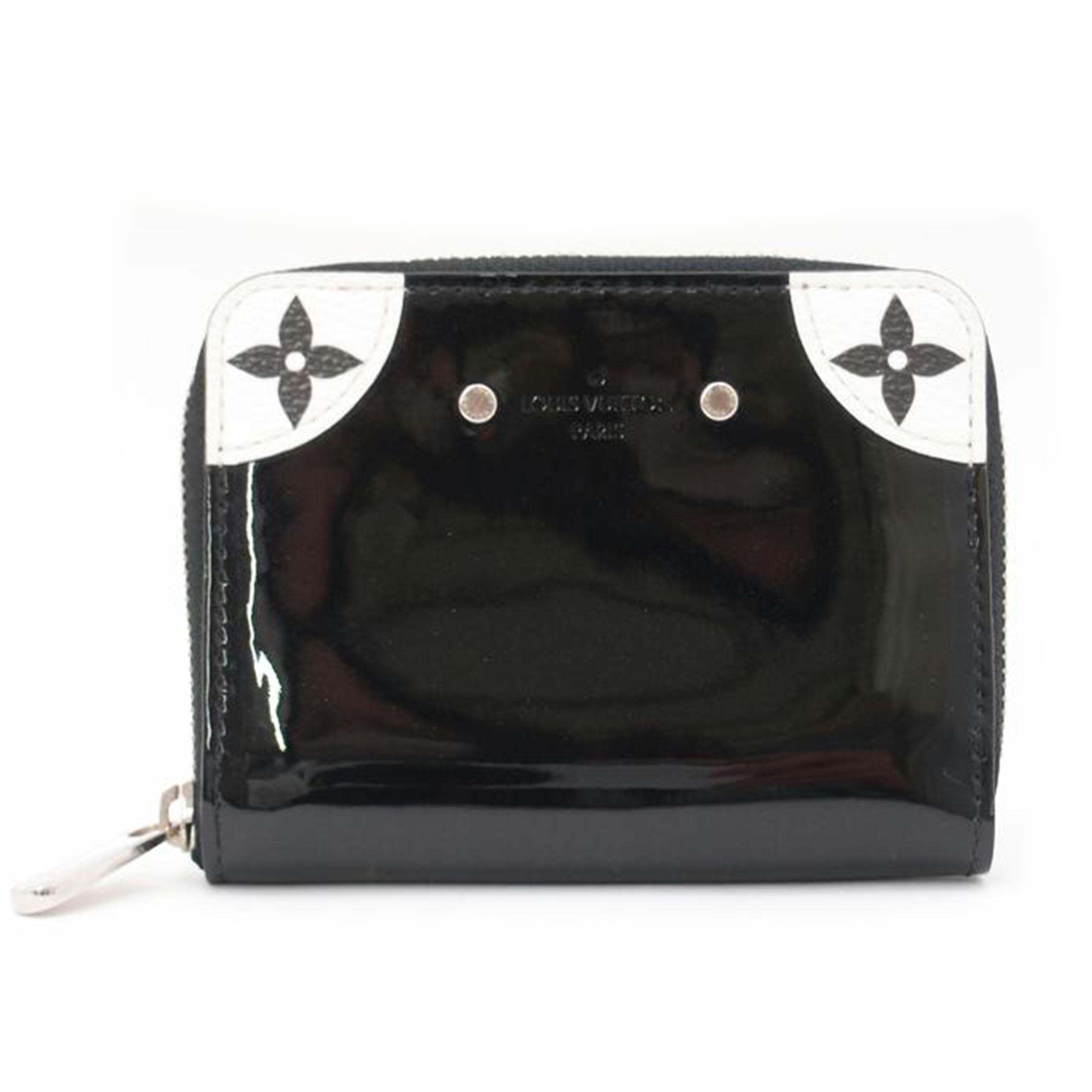 ＬＯＵＩＳ　ＶＵＩＴＴＯＮ ルイヴィトン　小銭入れ　ラウンドファスナー　黒　/ジッピーコインパース／ヴェルニ／ミロワール/M67665//SN1109/Aランク/69